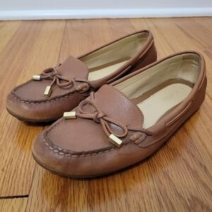 Michael Michael Kors‎ Women's Sutton Loafers Brown Leather Sz 6 Office Workwear